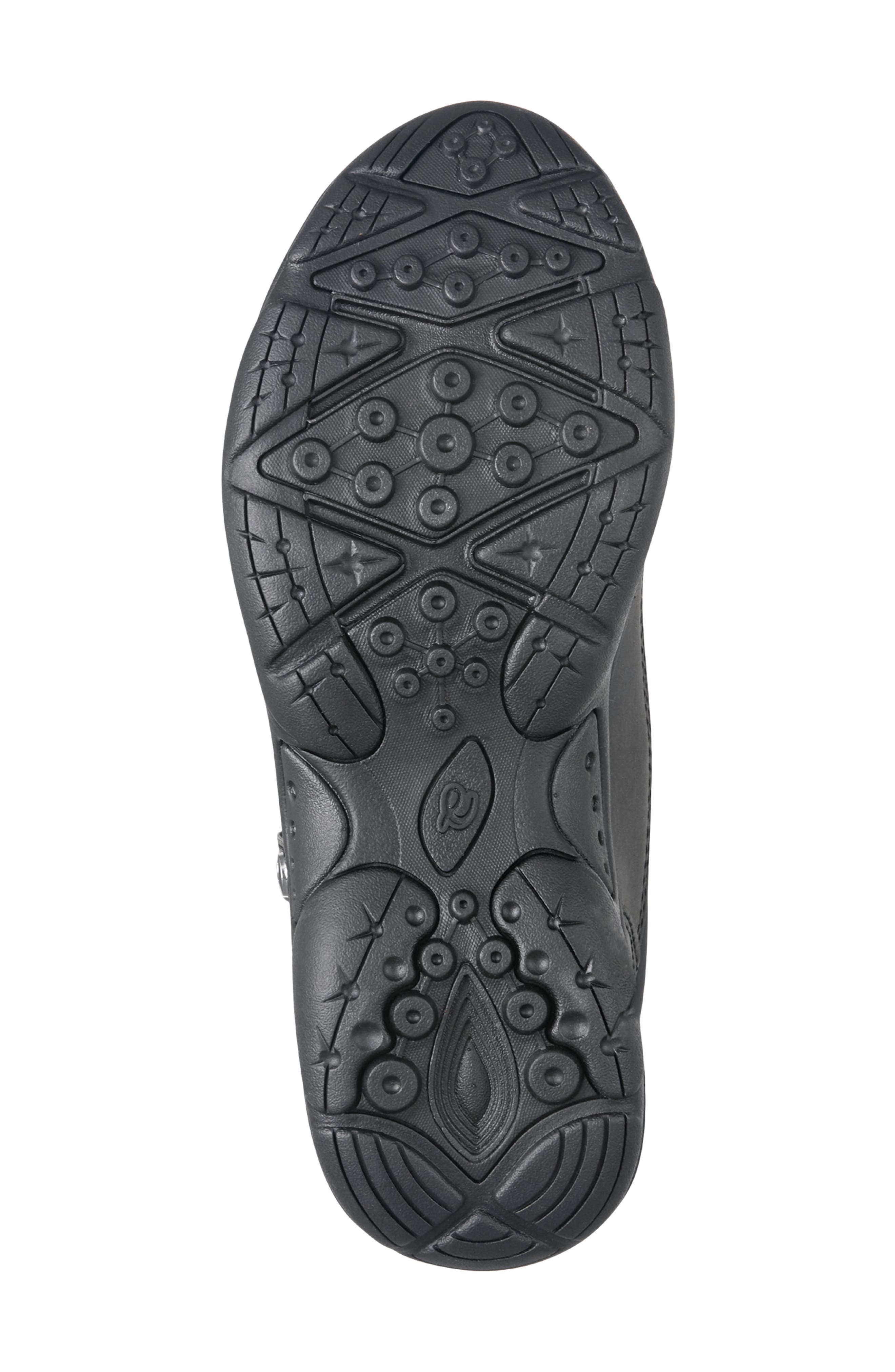 Egor Water Repellent Slip-On Bootie, Alternate, color, BLACK