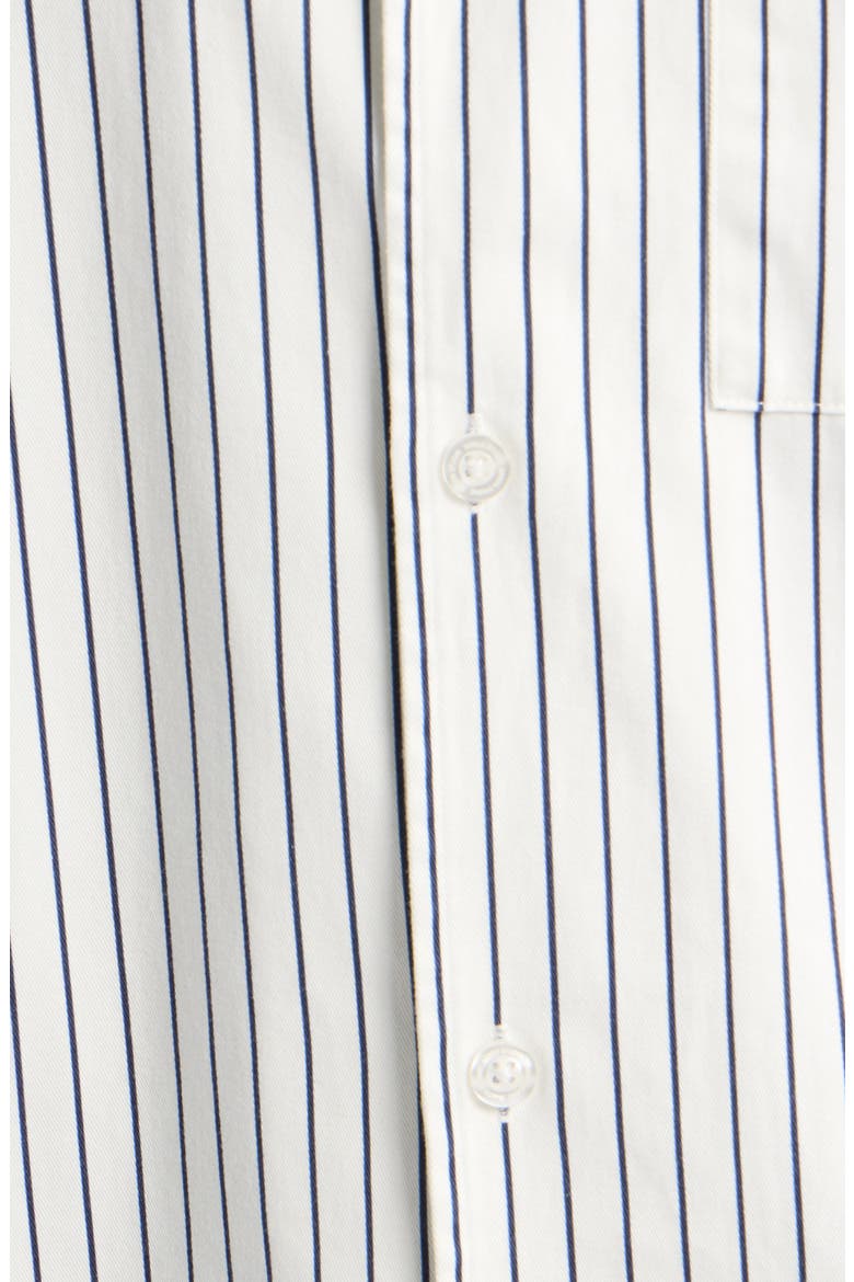 Dolce Striped Short Sleeve Shirt, Alternate, color, WHITE