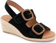 Gentle Souls Greca Espadrille Slingback Platform Wedge Sandal