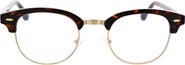 Oscar de la Renta 49mm Retro Half Rim Blue Light Blocking Reading Glasses