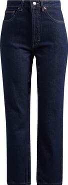 Topshop Kort Straight Leg Jeans