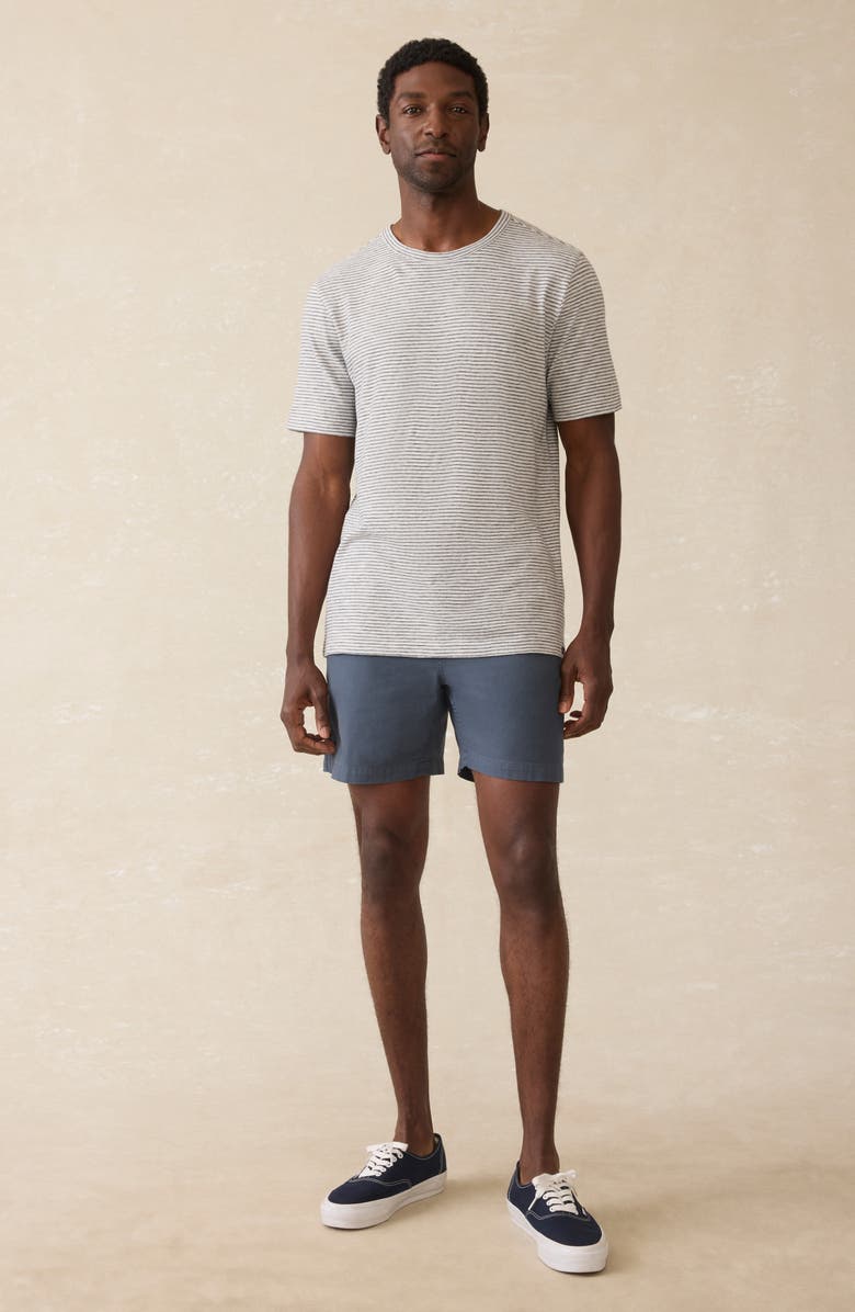 Faherty Sunwashed Stripe T-Shirt, Alternate, color, Silver Sea Stripe