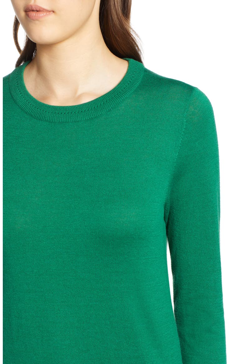 Slit Sleeve Sweater, Alternate, color, GREEN VERDANT