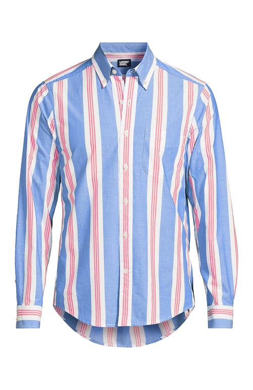 LANDS' END LANDS' END TRADITIONAL FIT ESSENTIAL LIGHTWEIGHT POPLIN SHIRT 