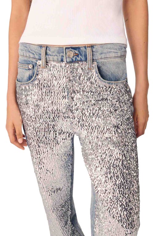 Maje Jeans Mit Pailletten In Blue Sky
