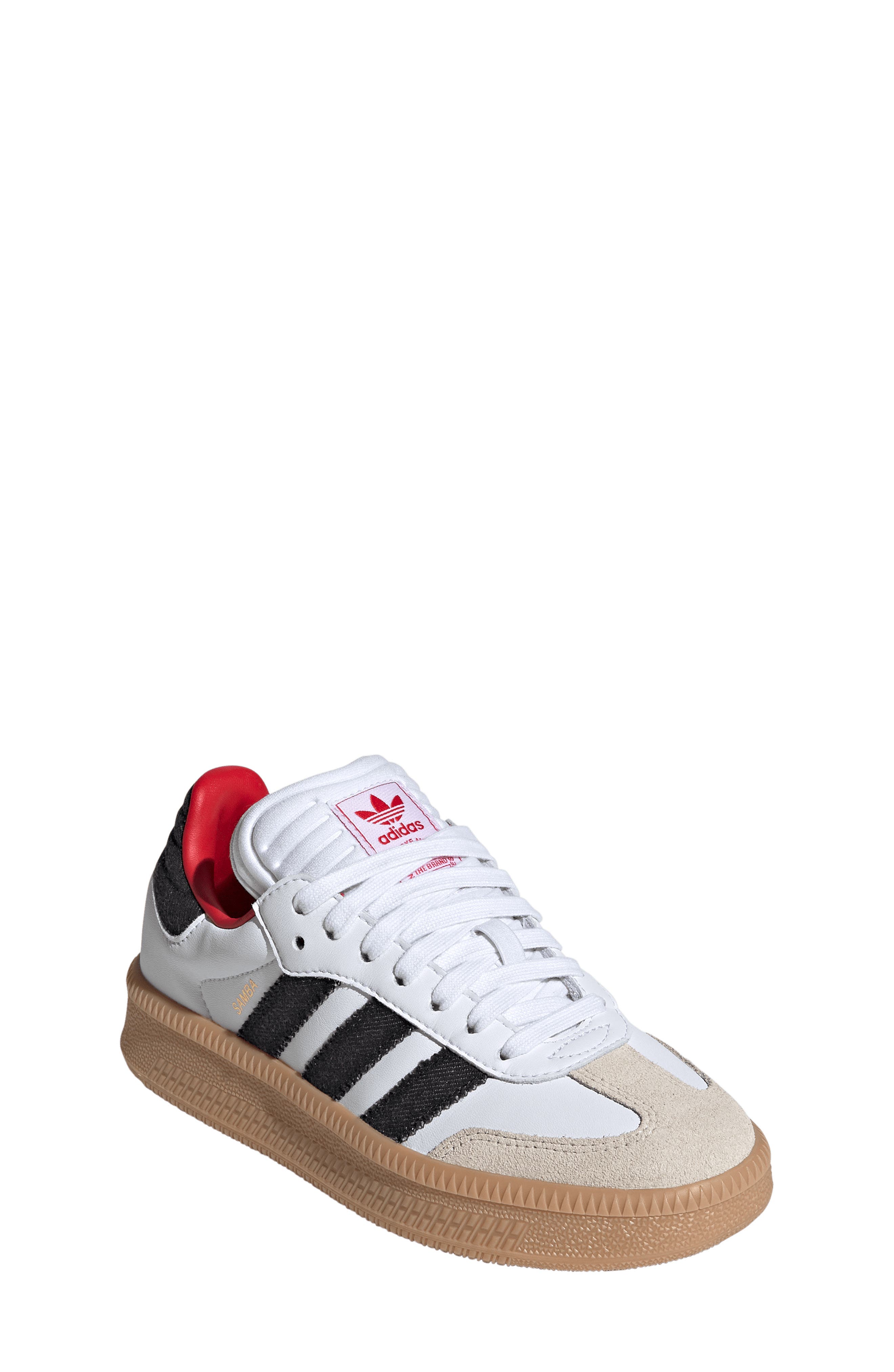 Kids' Samba XLG Sneaker, Main, color, WHITE/ BLACK/ GUM 3