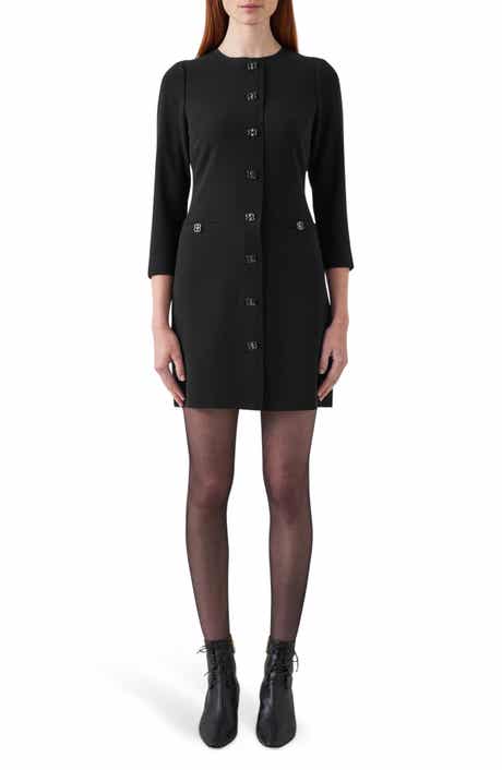 Claire Stretch Crepe Minidress