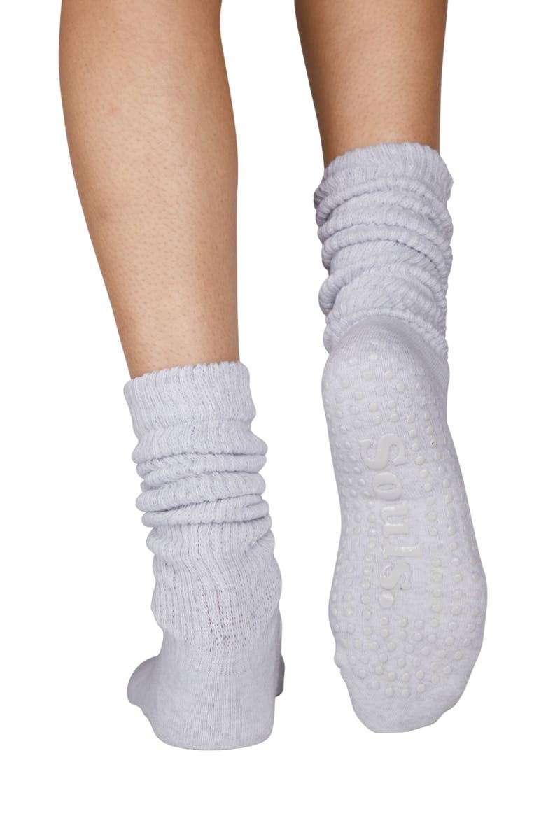 Souls. Slouchy Grip Socks, Alternate, color, Grey