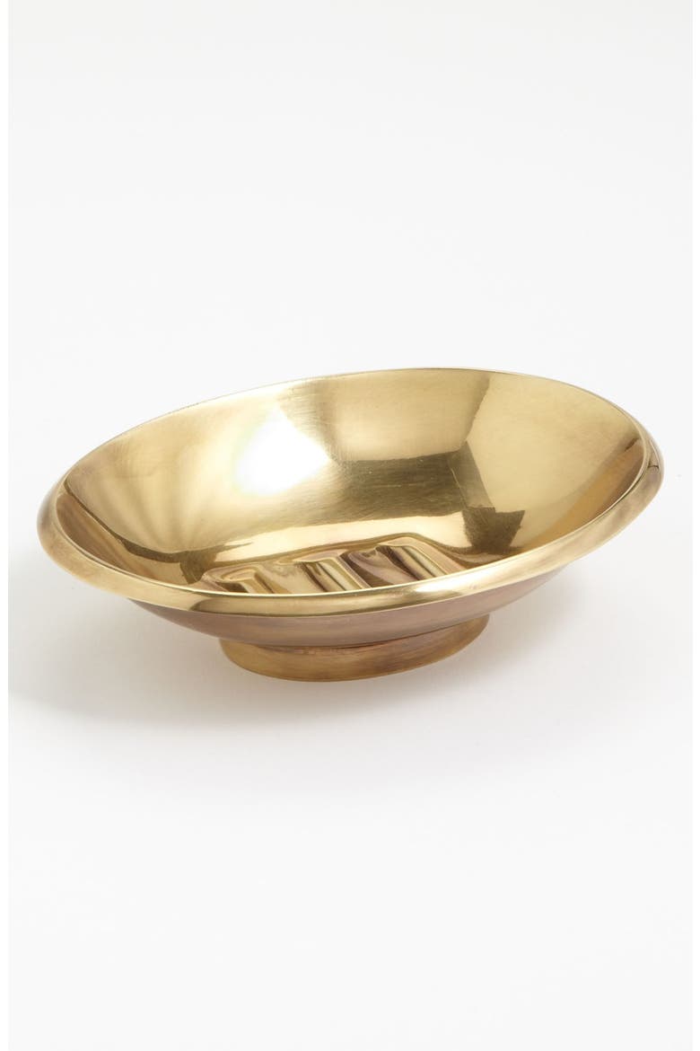 Studio 'Wallingford' Soap Dish, Main, color, BRASS