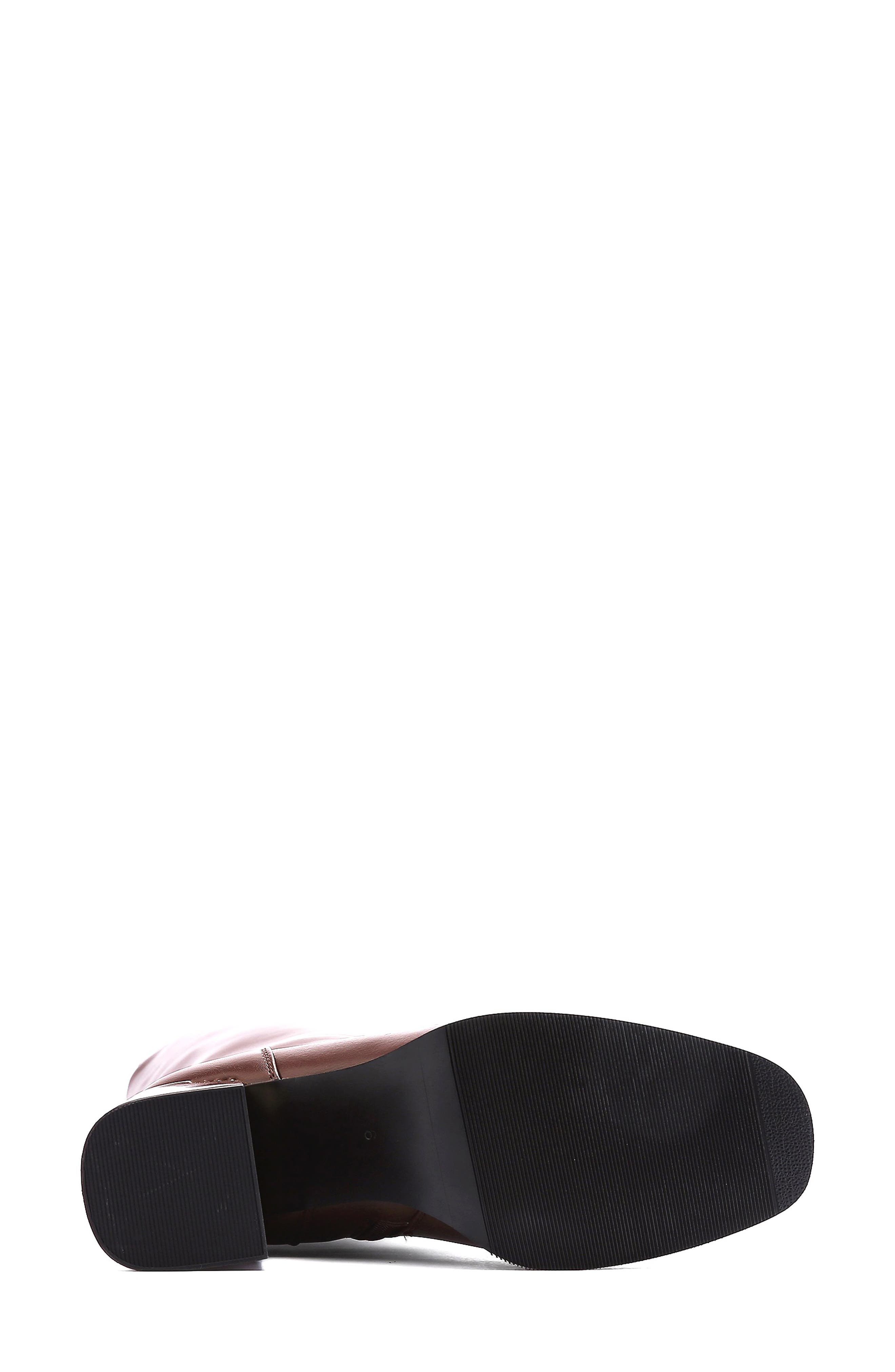 Verona Tall Block Heel Boot, Alternate, color, BROWN