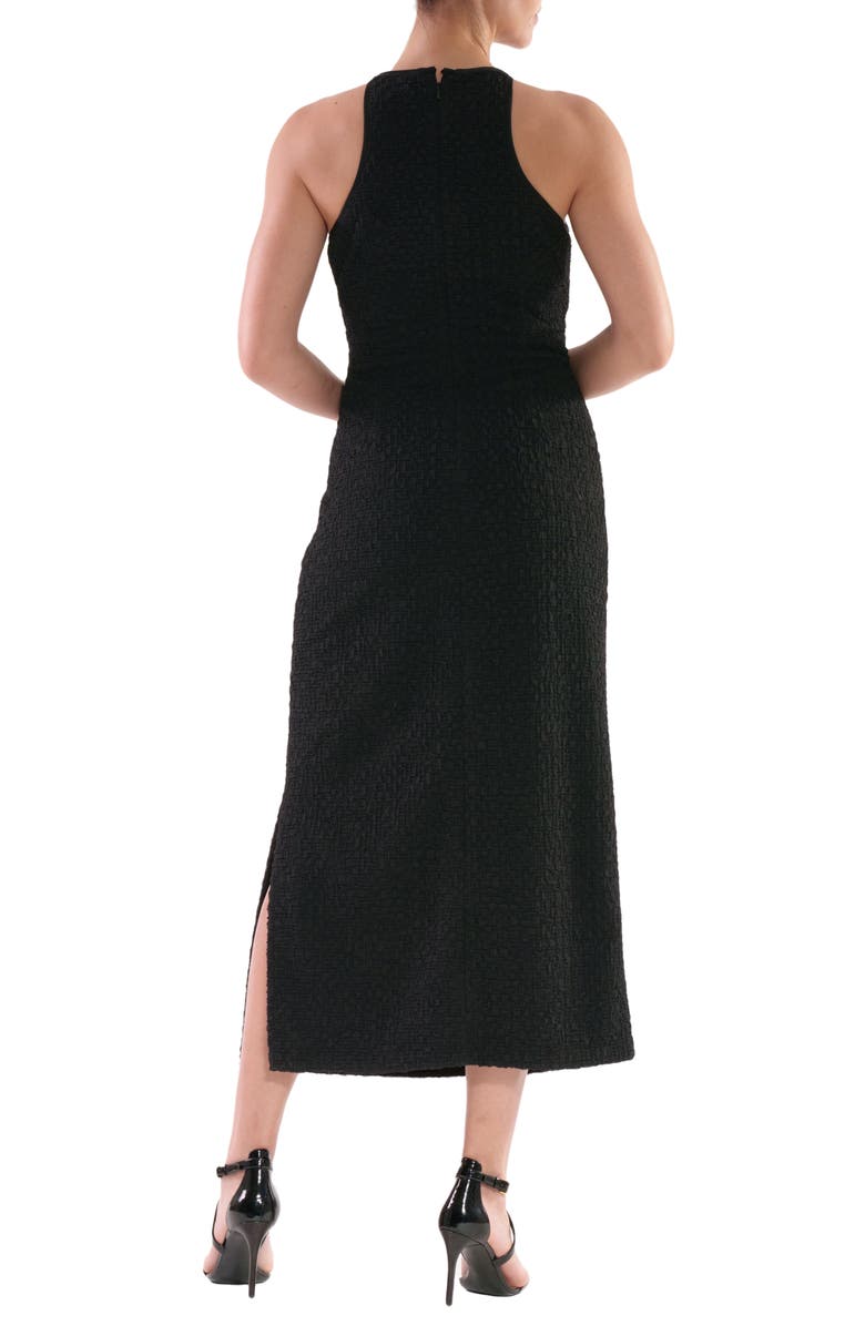 Julia Jordan Puckered Sleeveless Midi Dress, Alternate, color, 