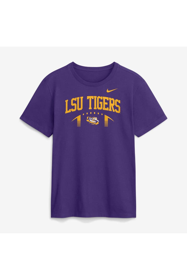 Men's Nike Purple LSU Tigers Primetime Football Icon T-Shirt, Main, color, Purple