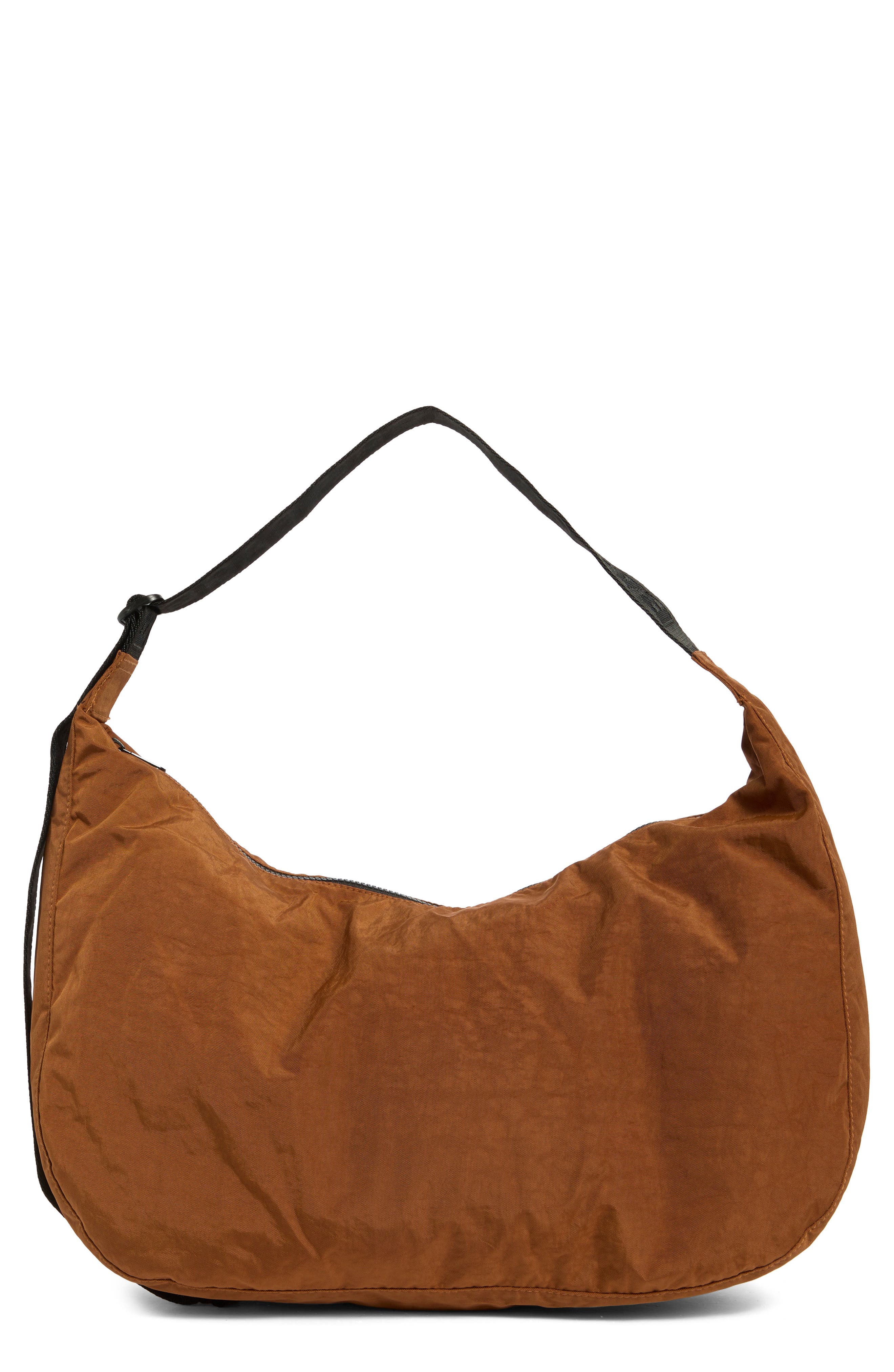Baggu Large Recycled Nylon Crescent Shoulder Bag, Main, color, 