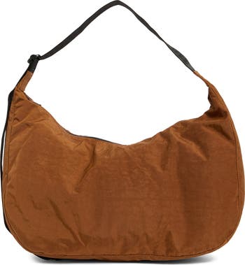 Large Recycled Nylon Crescent Shoulder Bag