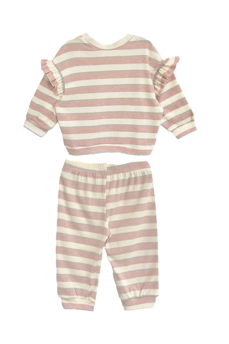 Candy Stripe Two Piece Set, Alternate, color, Pink