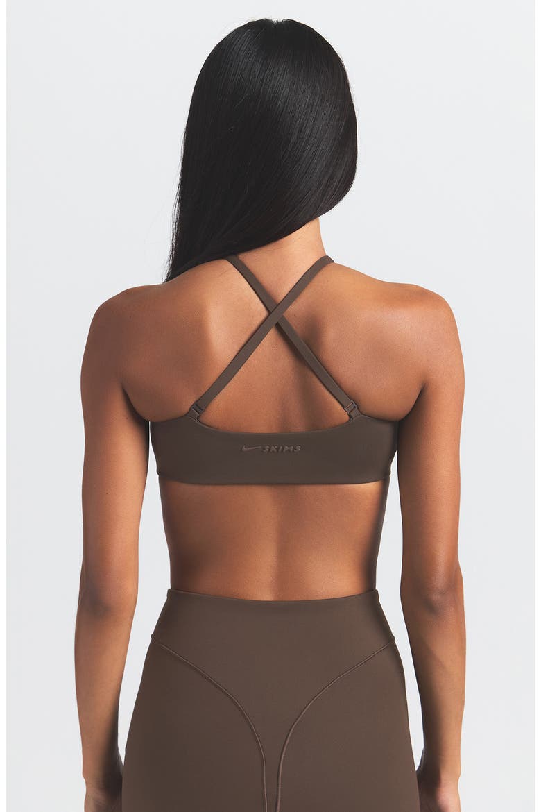 Matte Micro-Scoop Bra, Alternate, color, DARK SEPIA
