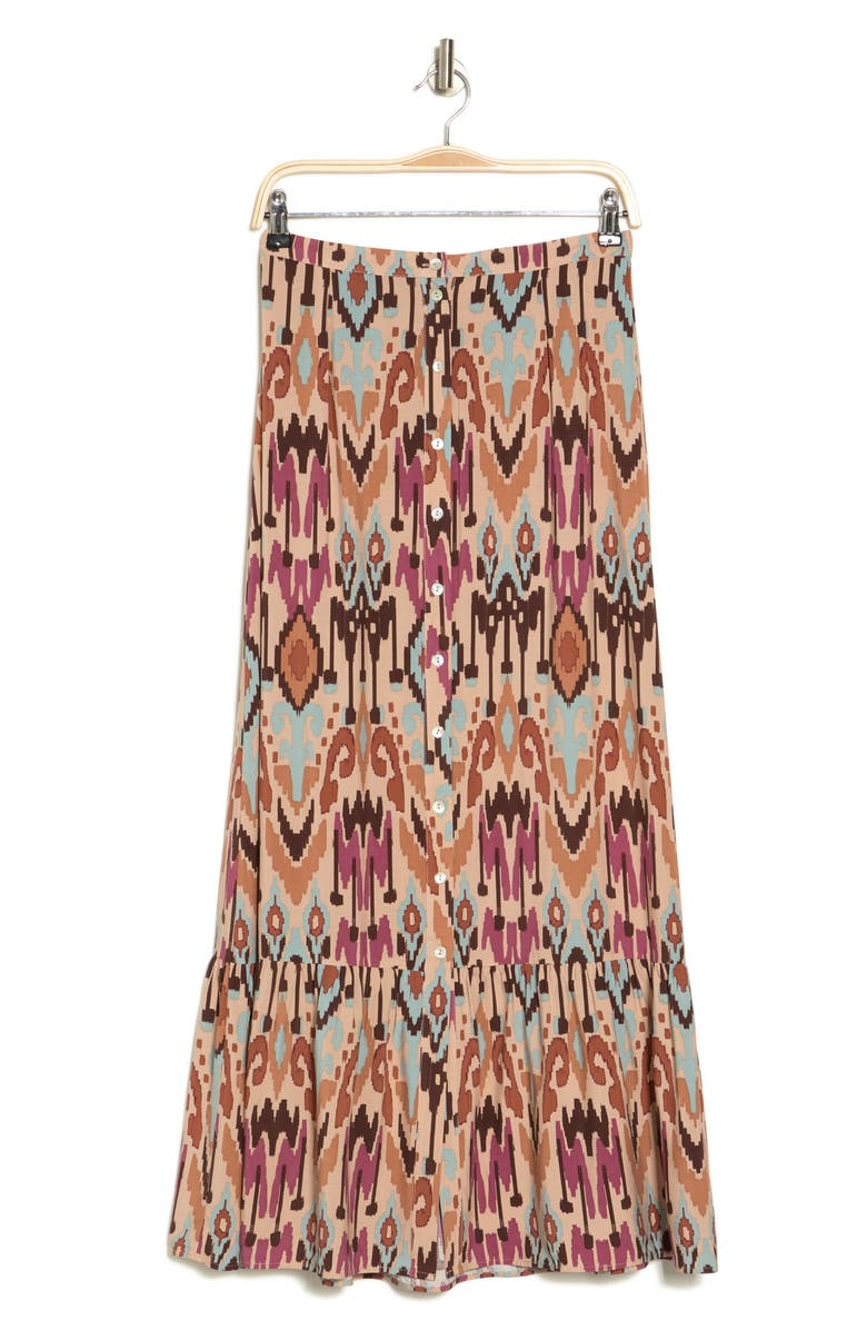 DR2 by Daniel Rainn Button Front Maxi Skirt, Alternate, color, 