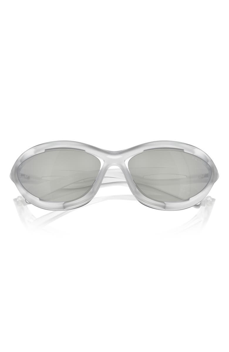 Prada 60mm Cat Eye Sunglasses, Main, color, Crystal