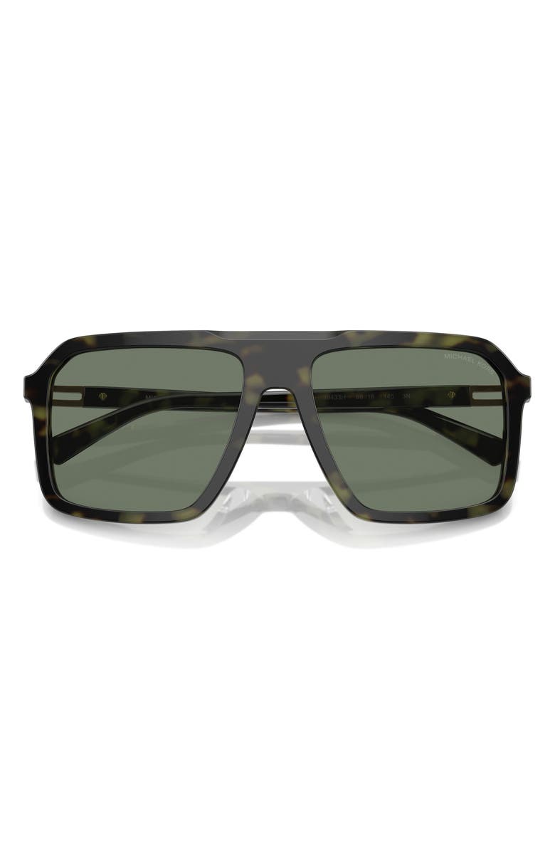Michael Kors Murren 58mm Square Sunglasses, Alternate, color, Olive Tortoise / Olive Green