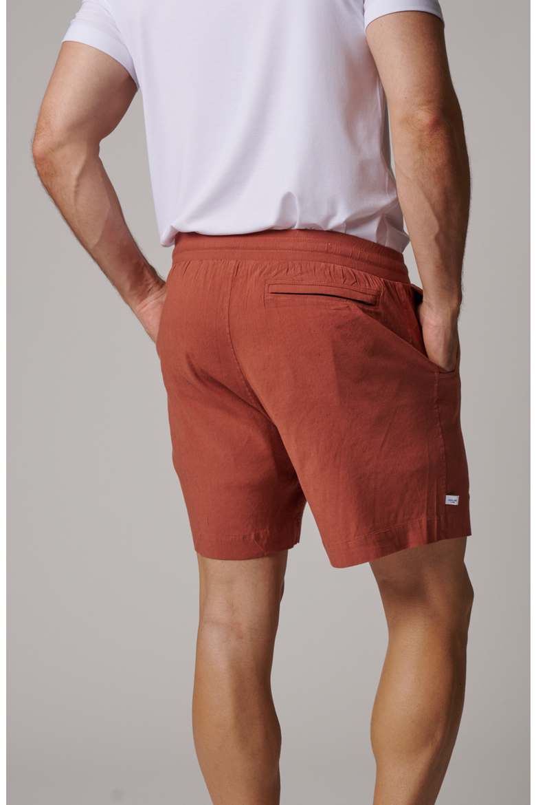 Laid Back Linen Short, Alternate, color, Copper
