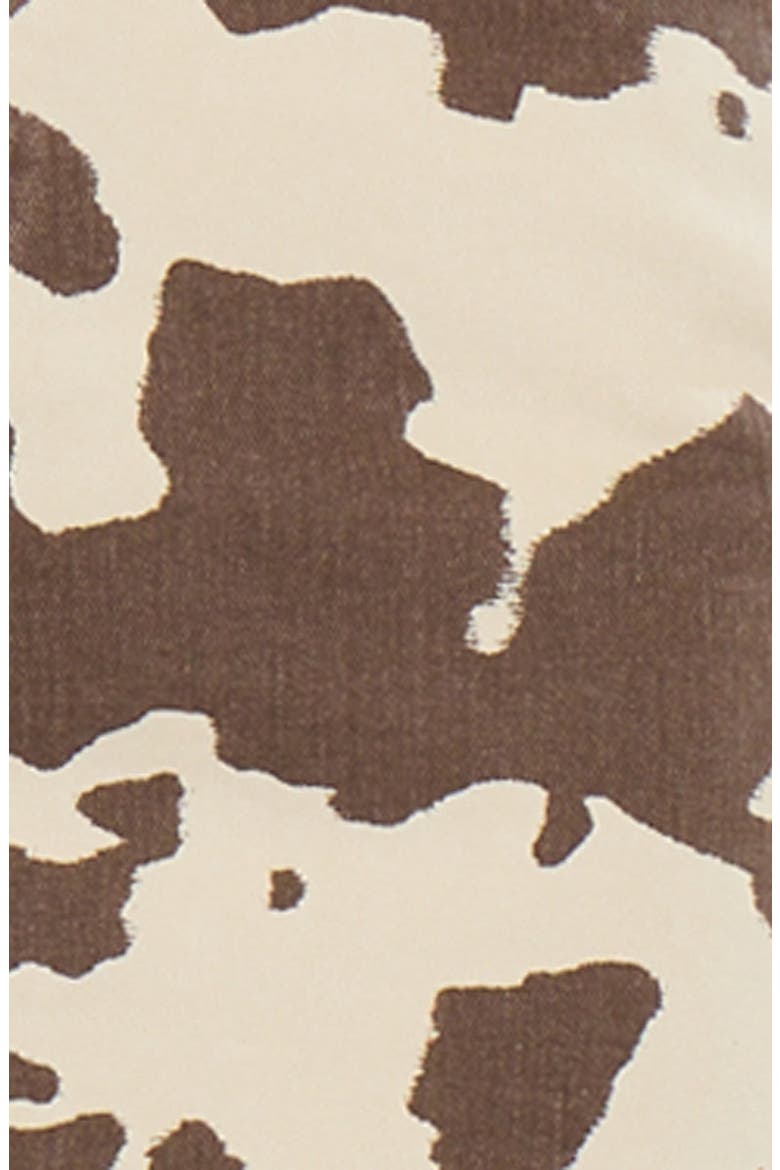 Mills High Rise Mini Skirt, Alternate, color, Brown Cow Print