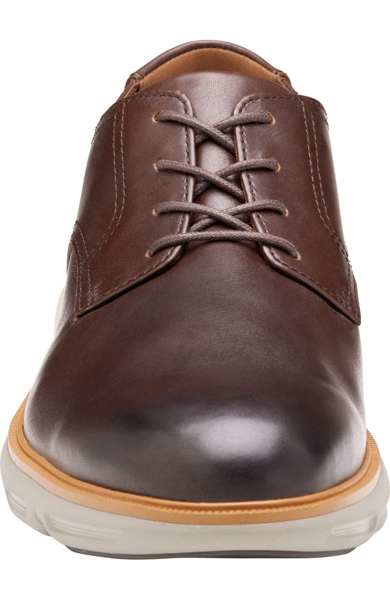 Johnston & Murphy Larkin Plain Toe Derby, Alternate, color, Mahogany Italian Calfskin