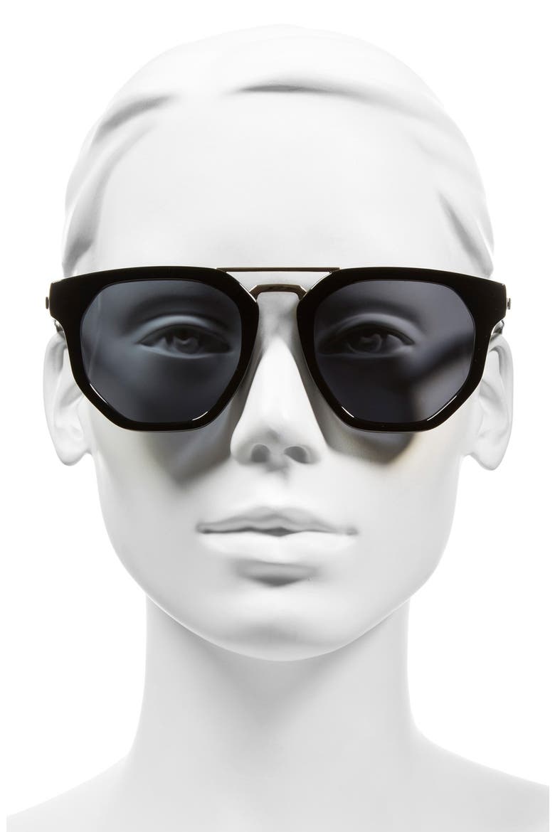 'Thunderdome' 52mm Polarized Sunglasses, Alternate, color, BLACK/ GOLD