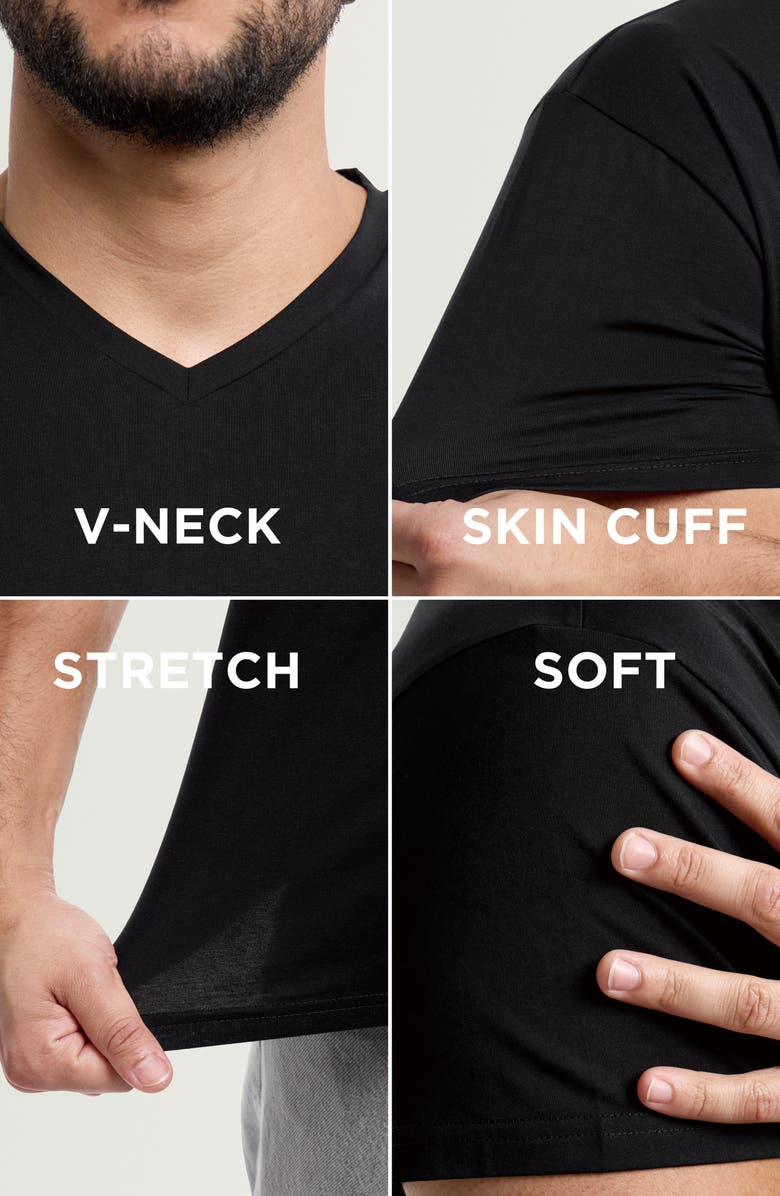 XRAY V-Neck Flex T-Shirt, Alternate, color, Black