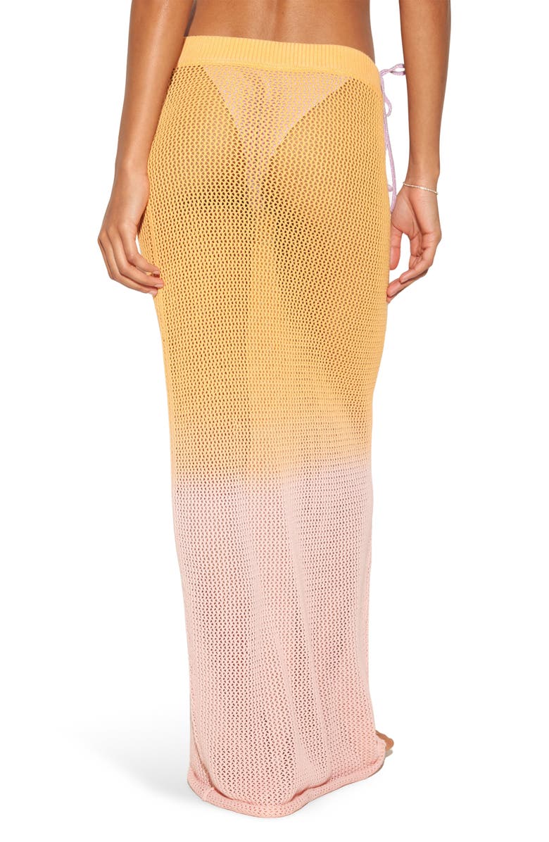Spiritual Gangster Carmen Crochet Maxi Skirt, Alternate, color, Sorbet