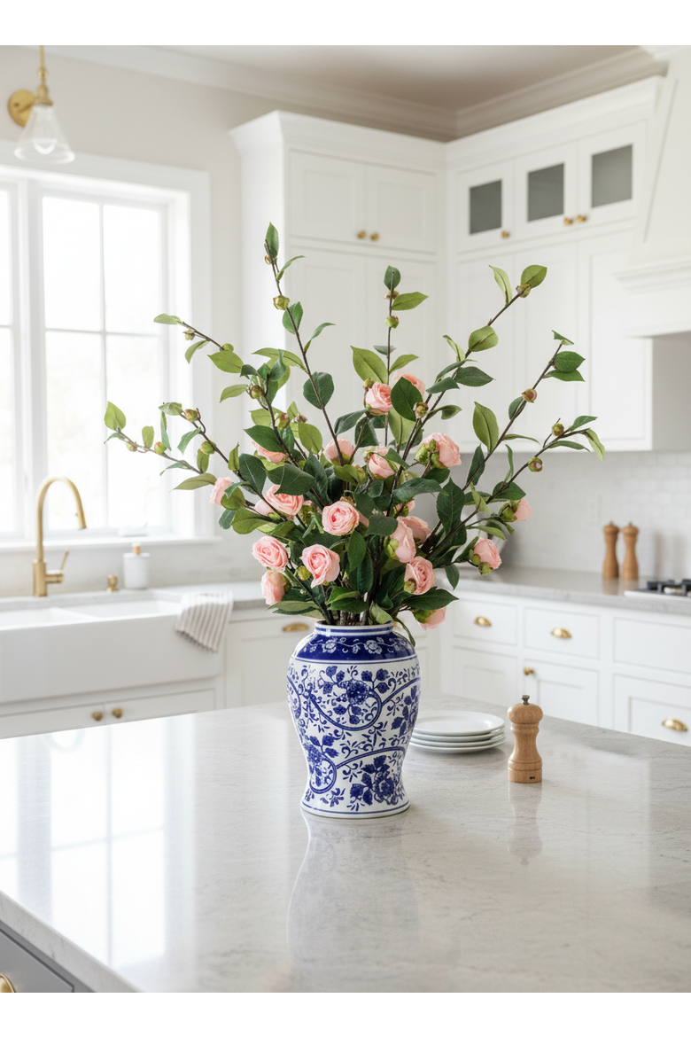 Zyla Rose Branch Arrangement, Alternate, color, Pink