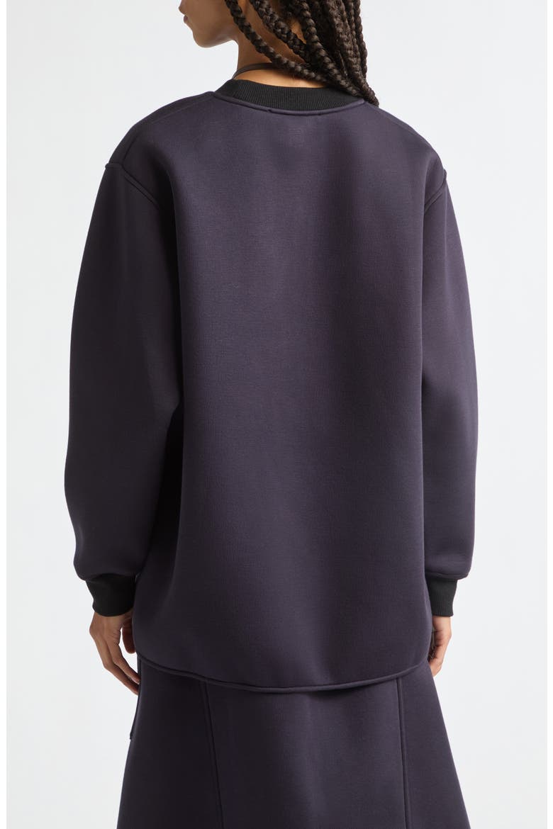 Cropped High-Low Sweater, Alternate, color, BLUE BLACK