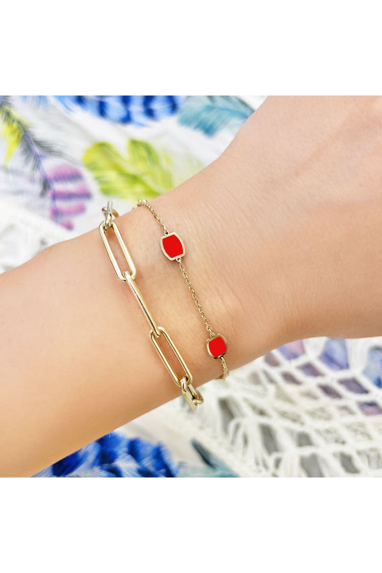 Coral Icon Bracelet, Alternate, color, Coral