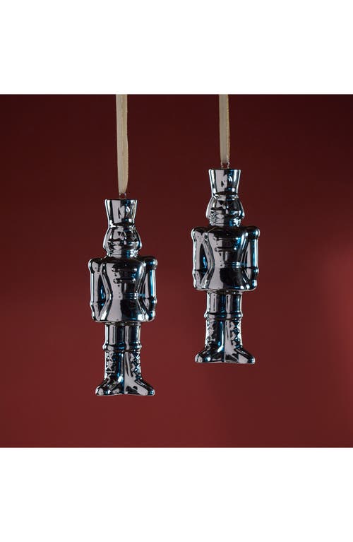 Zodax Nutcracker Ceramic Ornament In Metallic