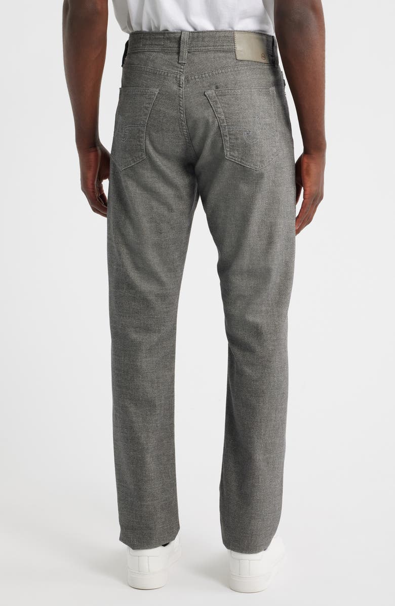 AG Everett Slim Brushed Cotton Twill Straight Leg Jeans, Alternate, color, Heather Charcoal
