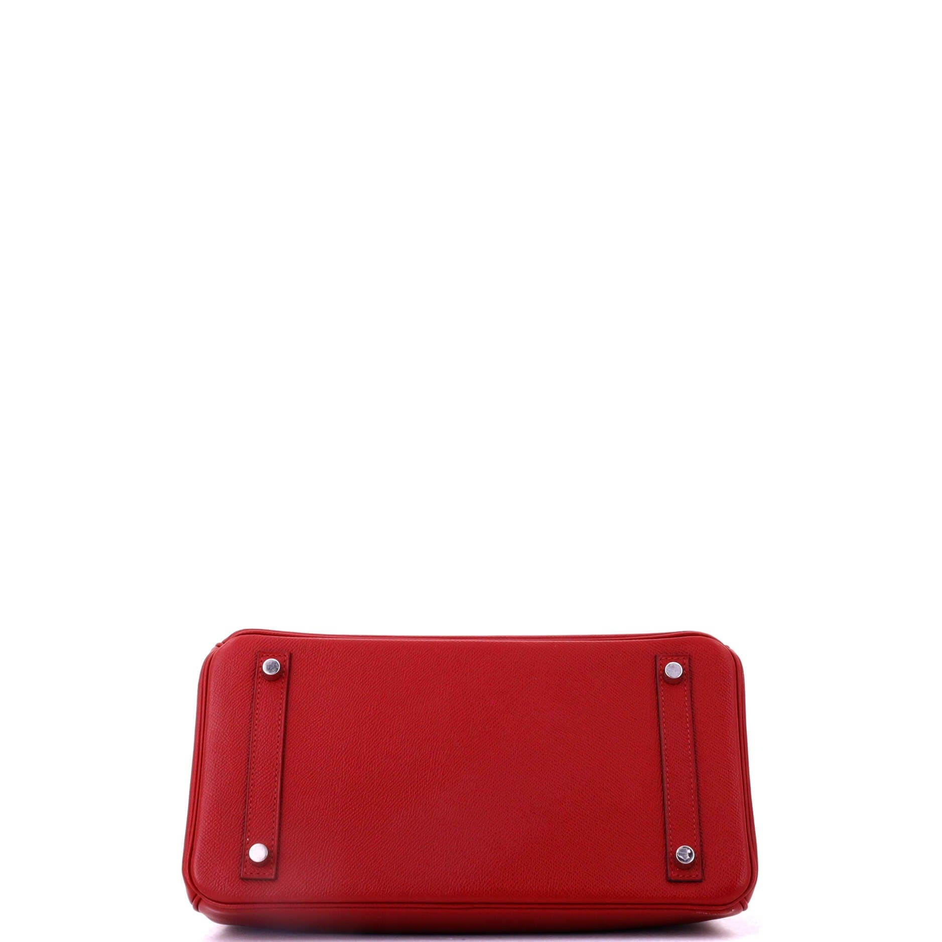 Pre-Owned Hermes Birkin Handbag Red Epsom with Palladium Hardware 30, Alternate, color, Rouge Grenat