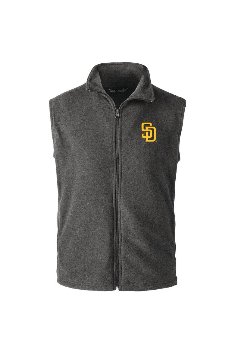 Men's Dunbrooke  Gray San Diego Padres Houston Full-Zip Vest, Alternate, color, Gray