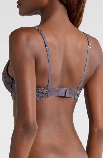 Poetique Metallic Underwire Plunge Push-Up Bra