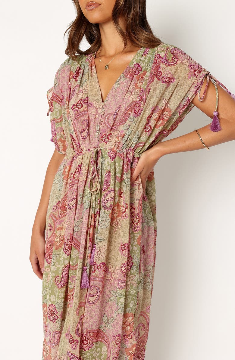 Petal & Pup Cyril Print Maxi Dress, Alternate, color, Iris Oasis