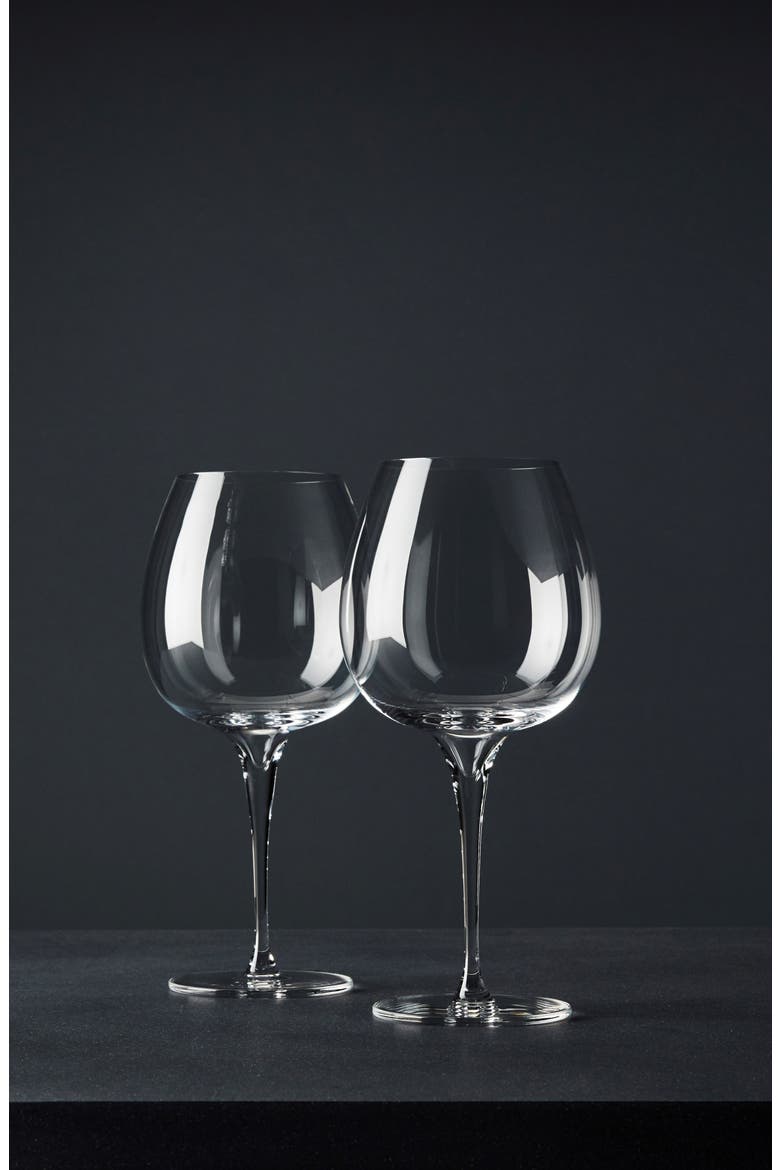 Vie Set of 2 Pinot Noir Glasses, Alternate, color, NO COLOR