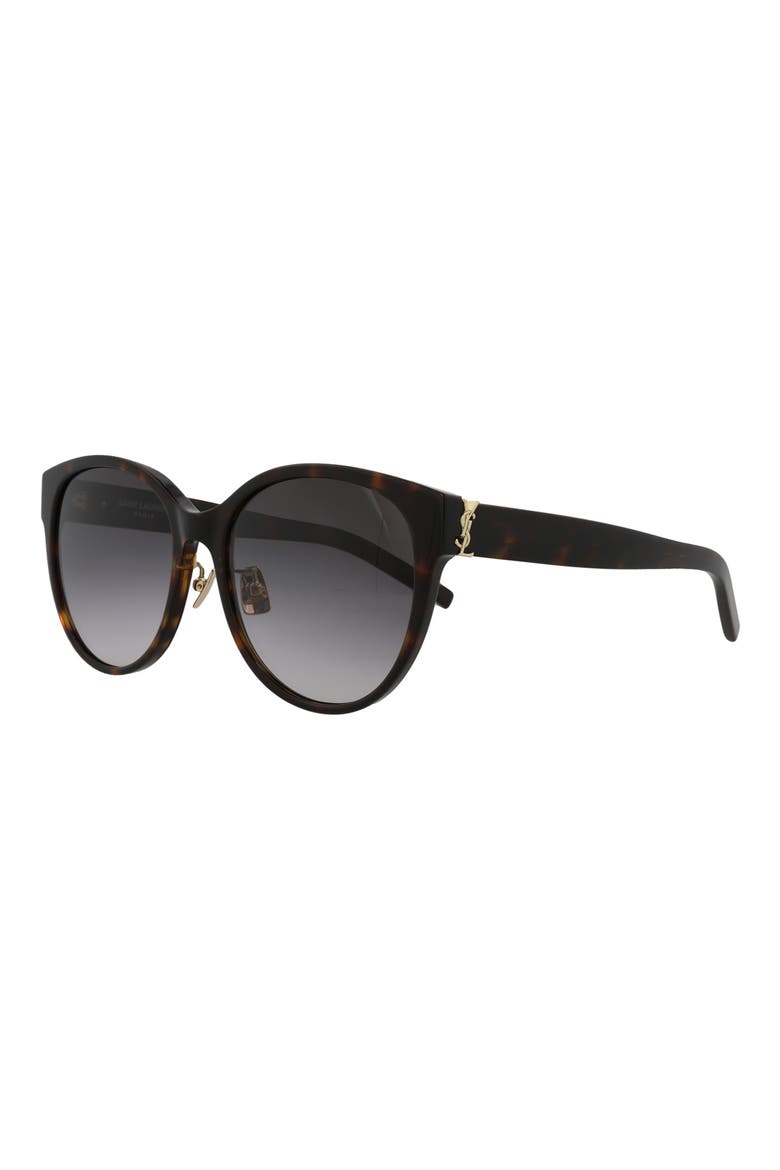 57mm Round Sunglasses, Alternate, color, HAVANA HAVANA GREY