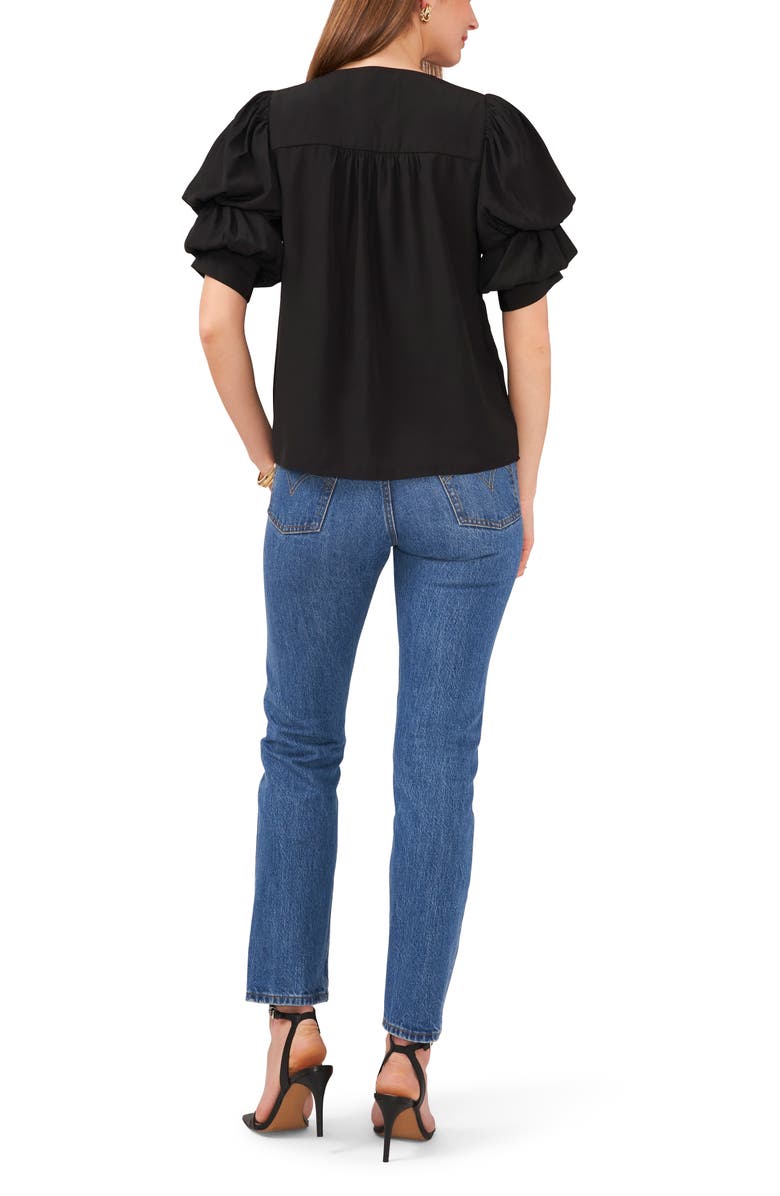 1.STATE Tiered Bubble Sleeve Blouse, Alternate, color, 