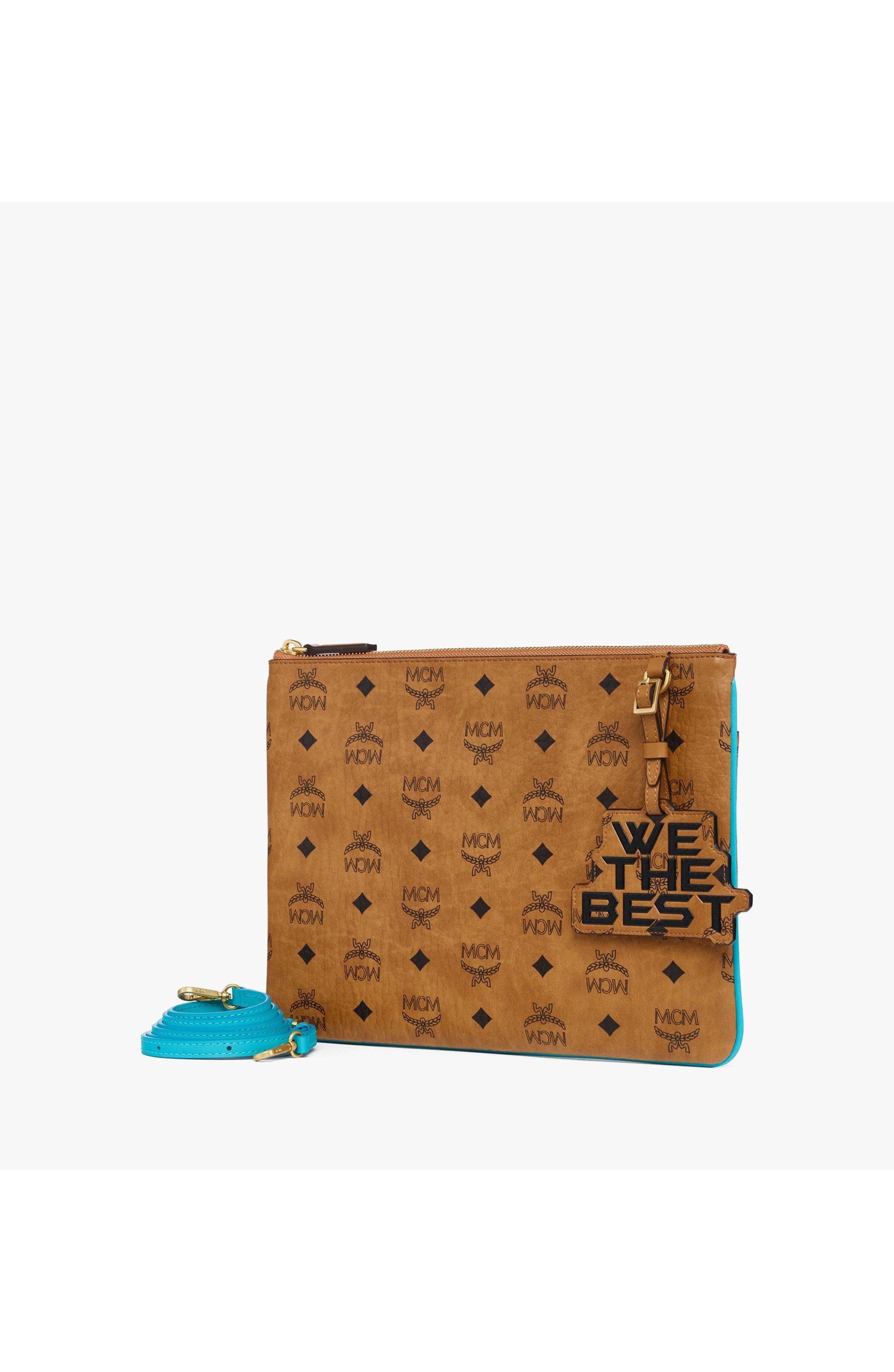 x We The Best Crossbody Pouch in Visetos, Alternate, color, Cognac