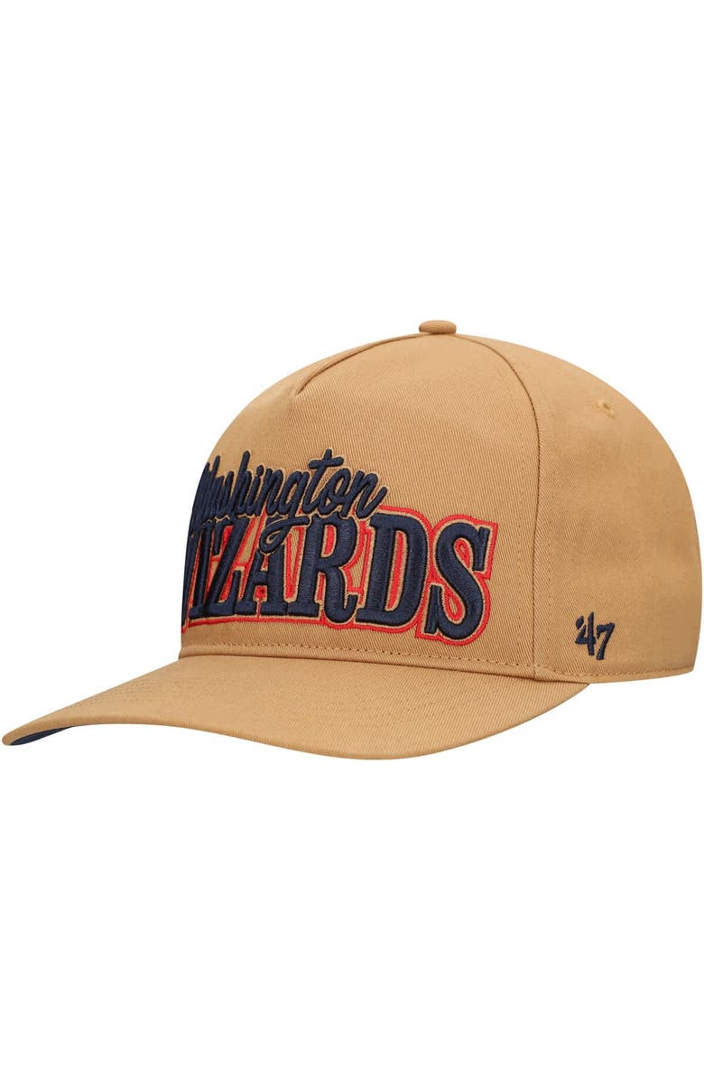 '47 Men's '47 Tan Washington Wizards Barnes Hitch Adjustable Hat, Alternate, color, Tan