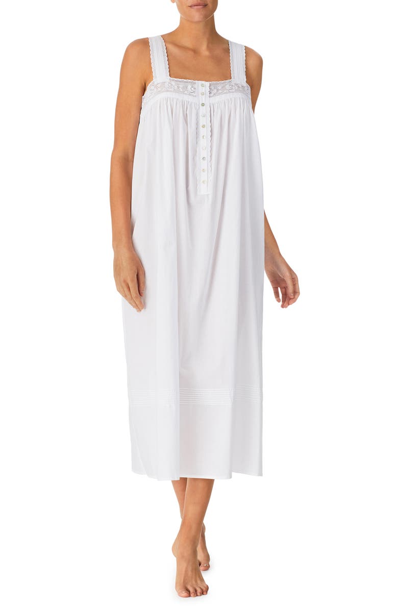 Eileen West Julia Sleeveless Cotton Ballet Nightgown, Main, color, 