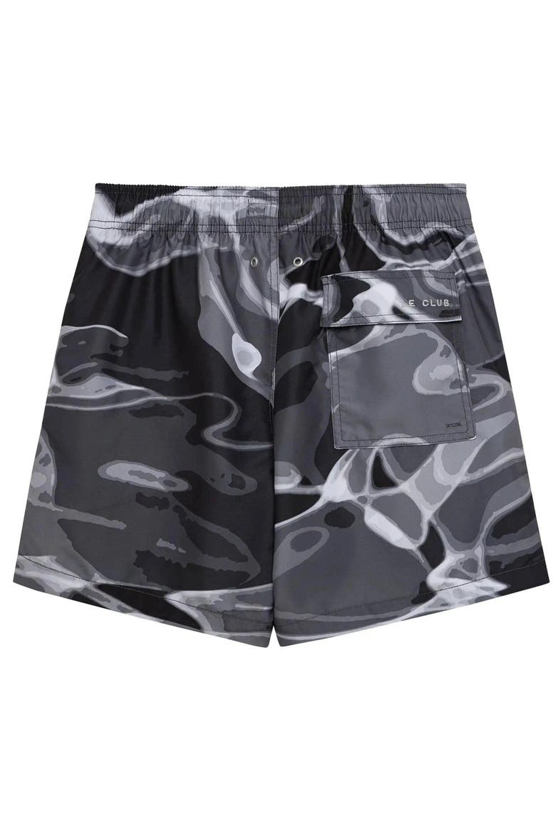 5.5" Le Club Mens Swim Trunk, Alternate, color, Black/White