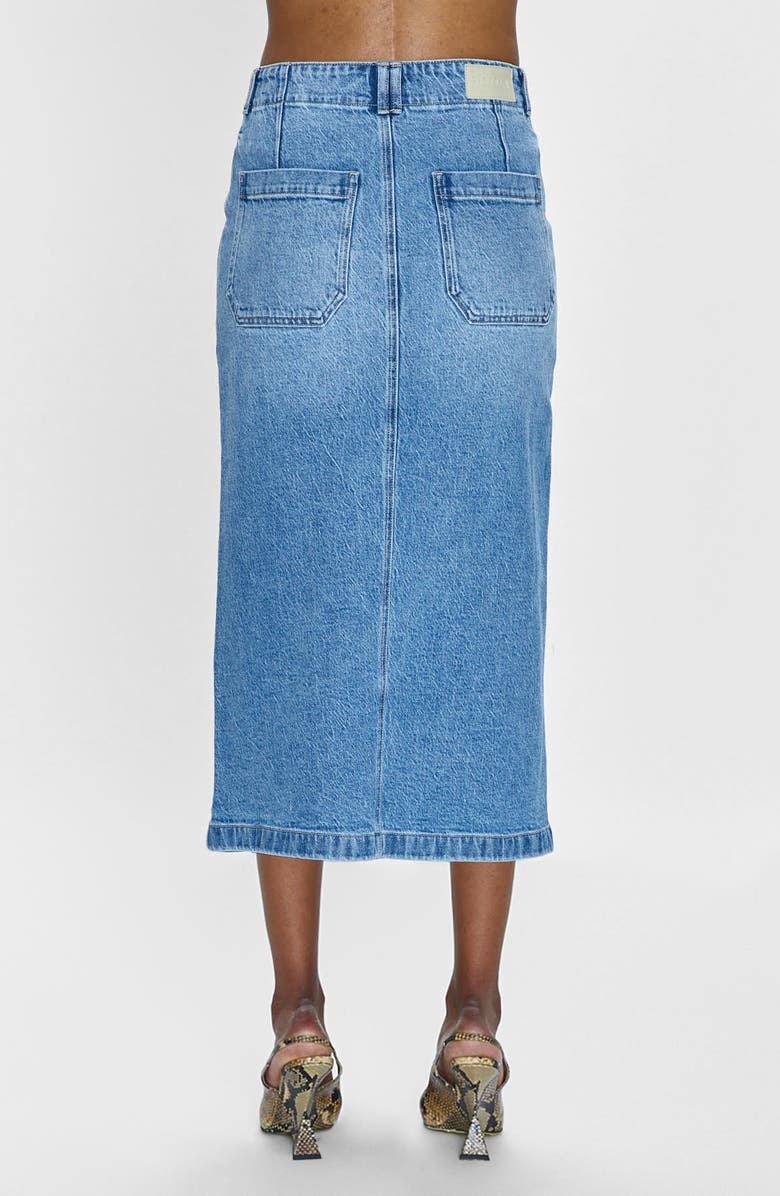 Pistola Sammie Carpenter High Waist Denim Midi Skirt, Alternate, color, Wiltern