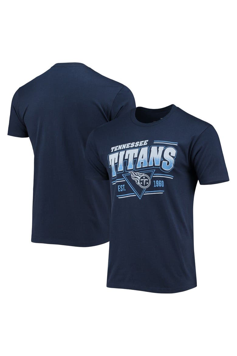 Men's Junk Food Navy Tennessee Titans Throwback T-Shirt, Main, color, Navy