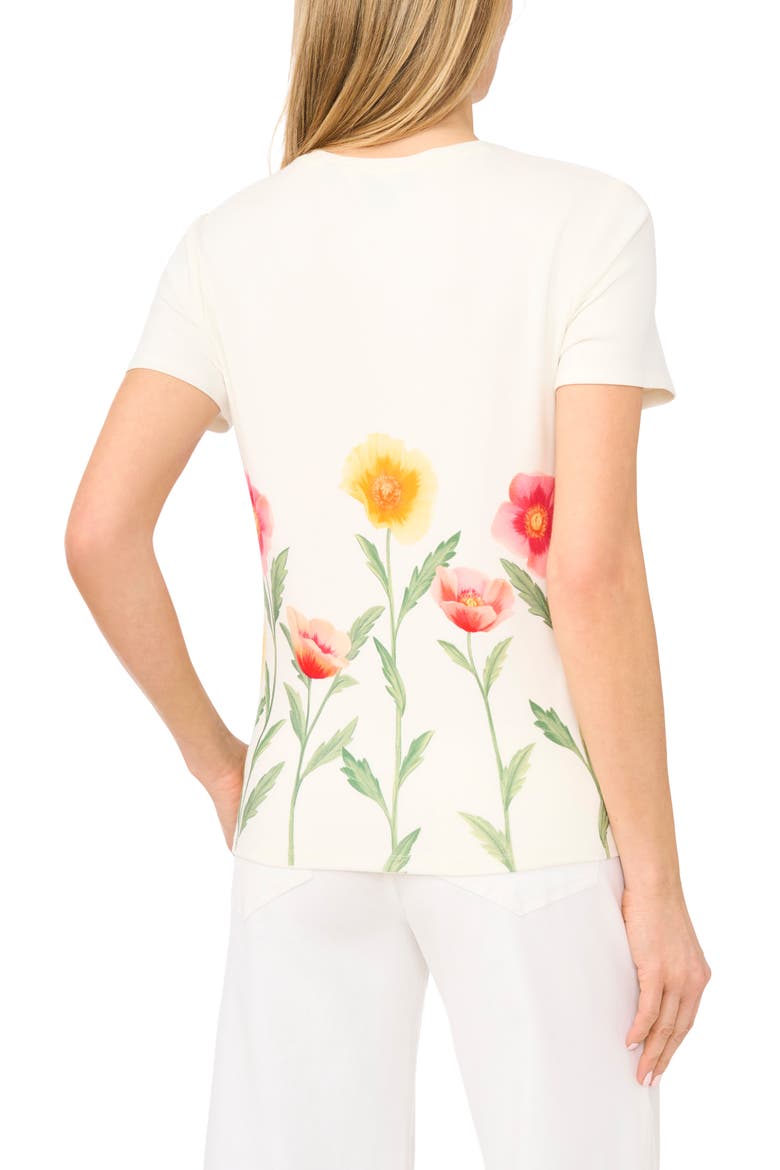 Willow Placed Floral Print Knit Top, Alternate, color, ULTRA WHITE