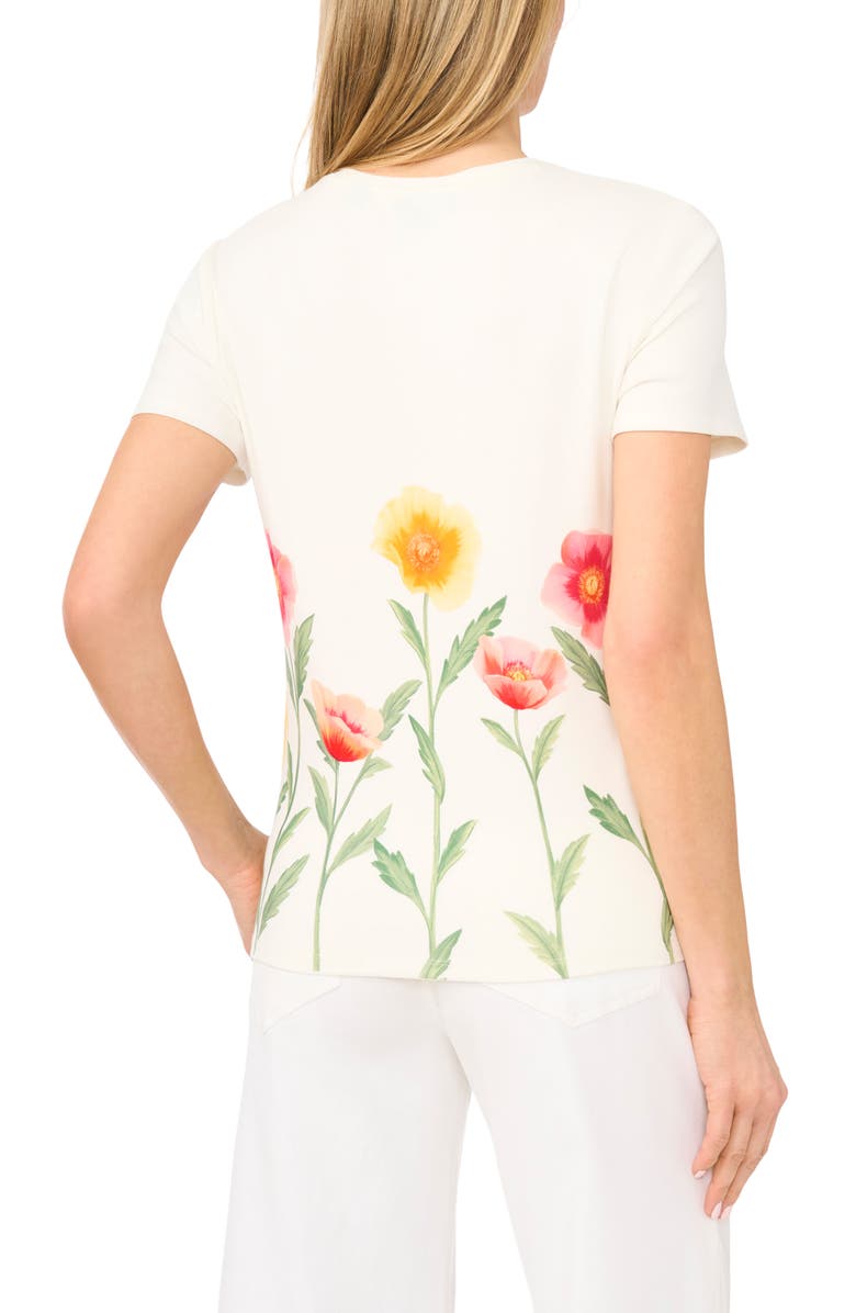 Ted Baker Willow Placed Floral Print Knit Top, Alternate, color, 