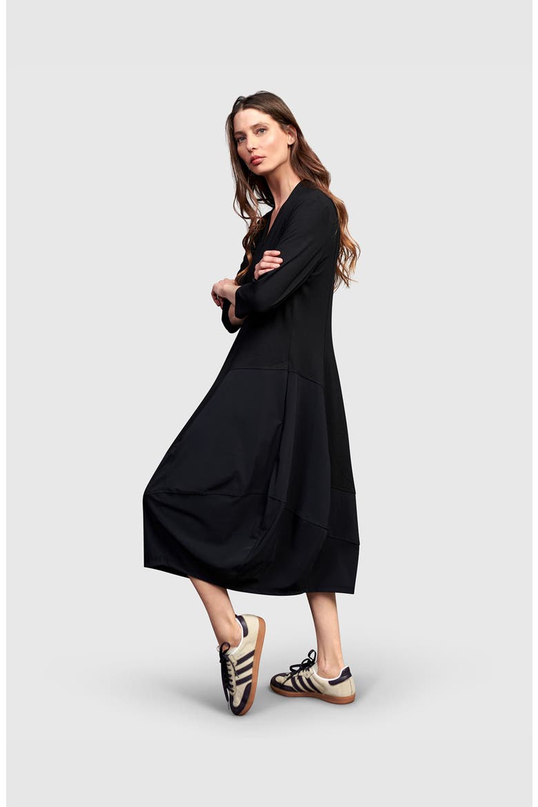 Tekbika Ines Cocoon Dress, Alternate, color, Black